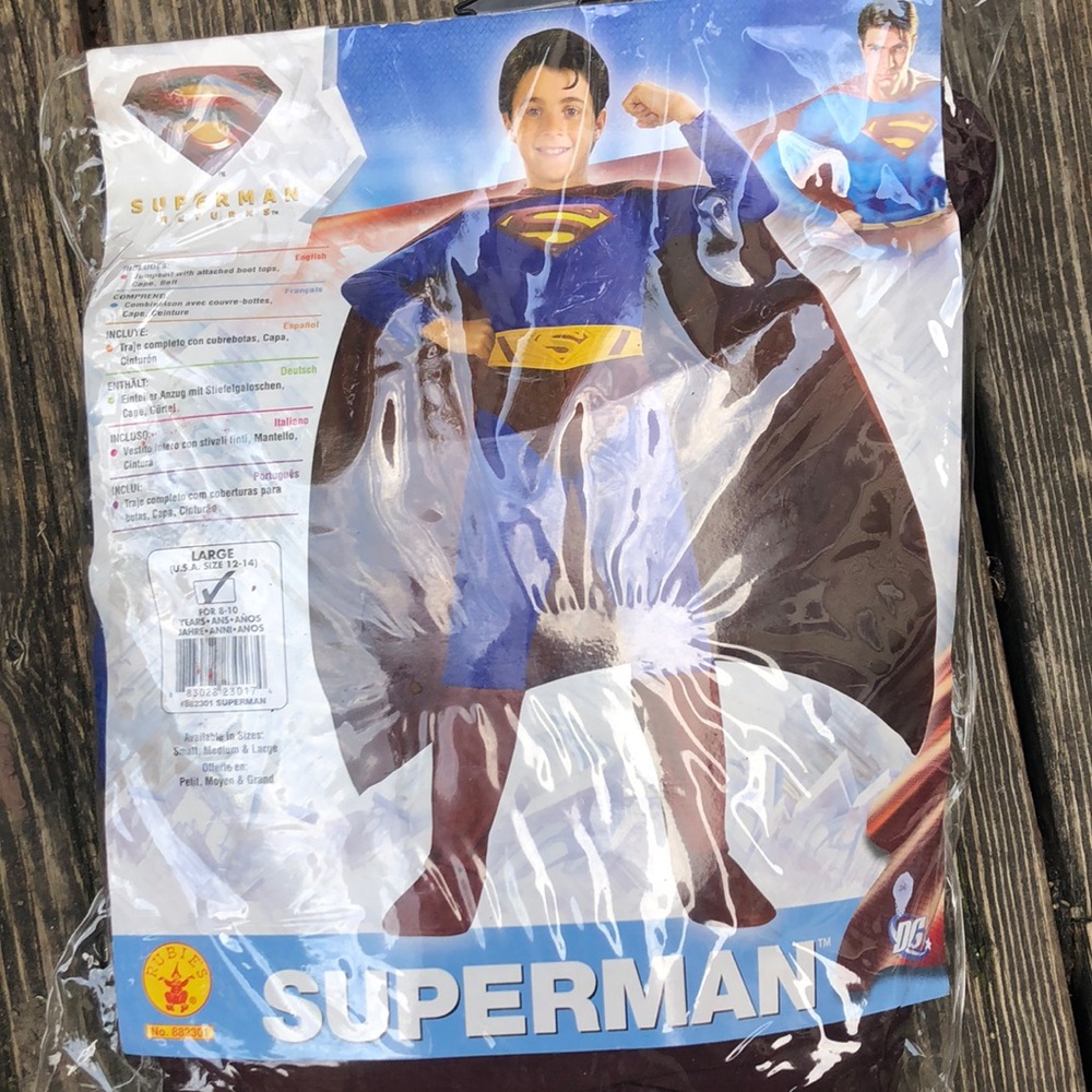 🎃Superman Returns costume 8-10 years old-L 12/14